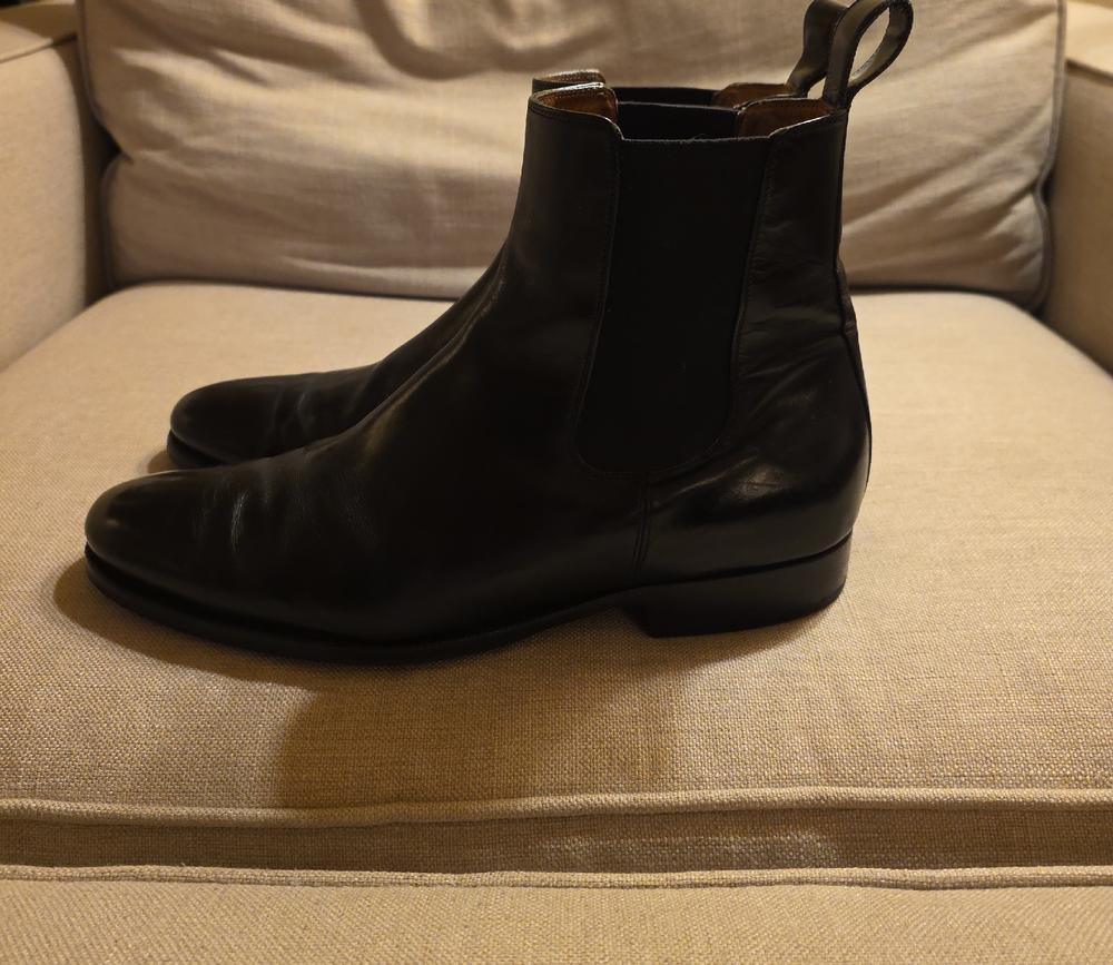 Ralph Lauren Black Label Sleek Black Ankle Boots